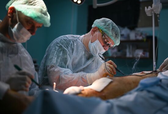 Russia Ukraine Military Operation Akhmat Frontline Hospital