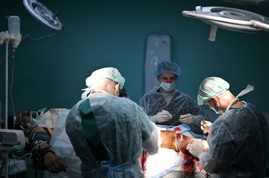 Russia Ukraine Military Operation Akhmat Frontline Hospital