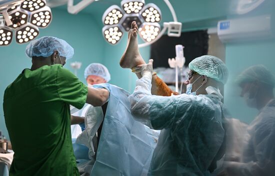 Russia Ukraine Military Operation Akhmat Frontline Hospital