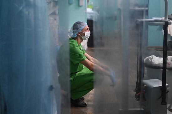 Russia Ukraine Military Operation Akhmat Frontline Hospital