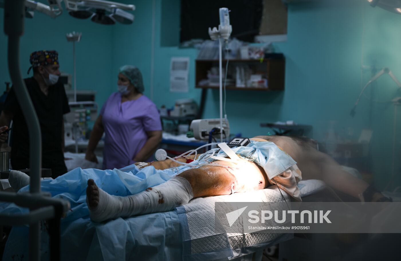 Russia Ukraine Military Operation Akhmat Frontline Hospital