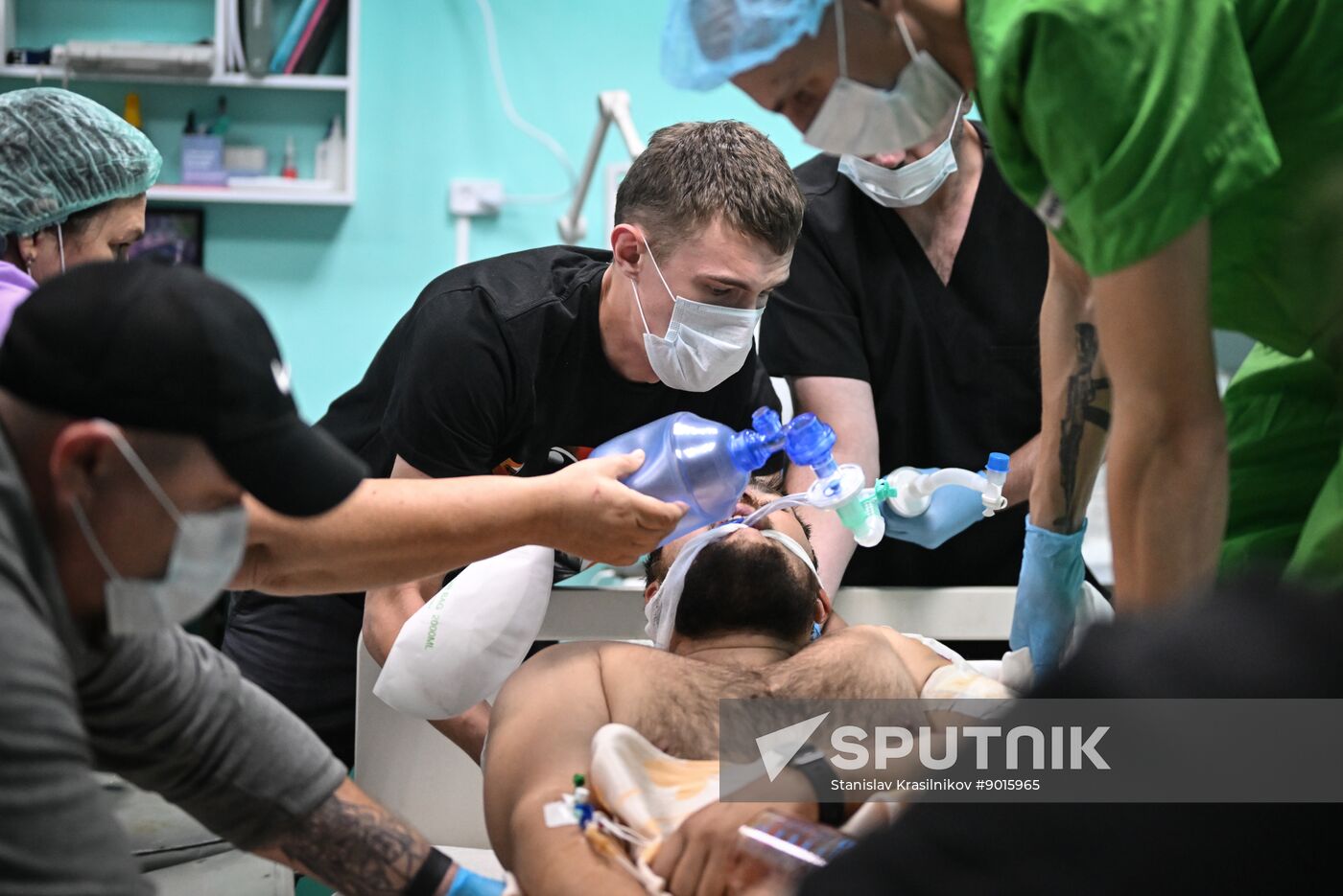 Russia Ukraine Military Operation Akhmat Frontline Hospital