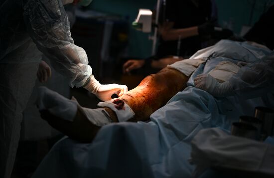 Russia Ukraine Military Operation Akhmat Frontline Hospital