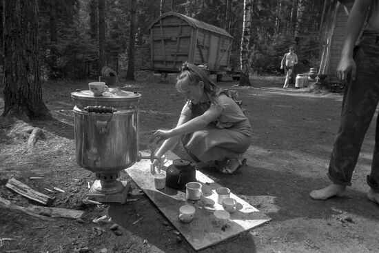 Bylina tourist camp near Istra Reservoir