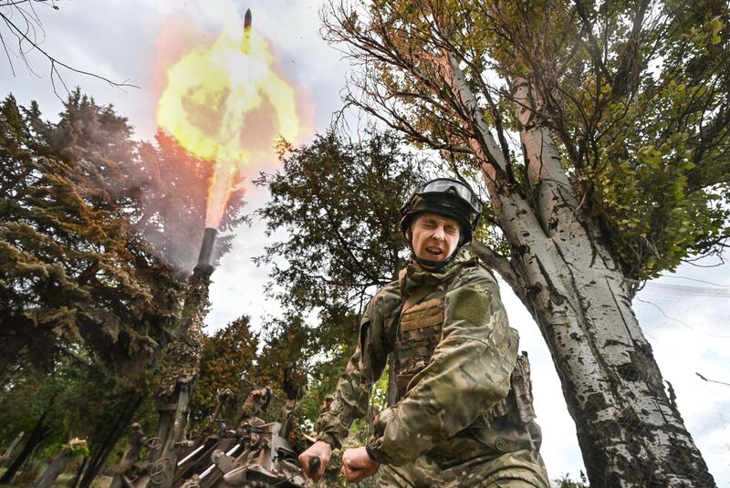 Russia Ukraine Military Operation Artillery Unit