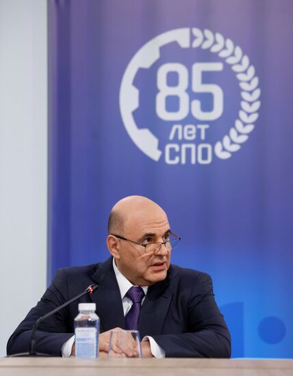 Russia Mishustin Vocational Education System Anniversary
