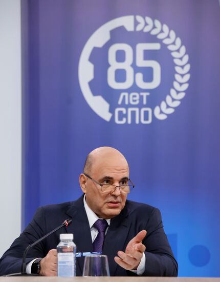 Russia Mishustin Vocational Education System Anniversary