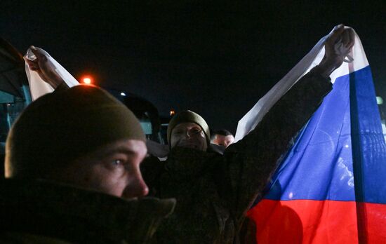 Russia Ukraine Military Operation POWs Exchange