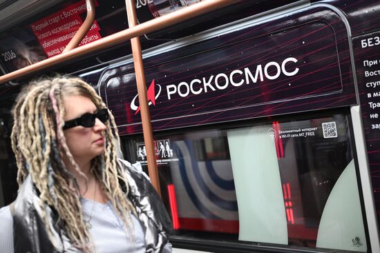 Russia Moscow Metro Themed Train