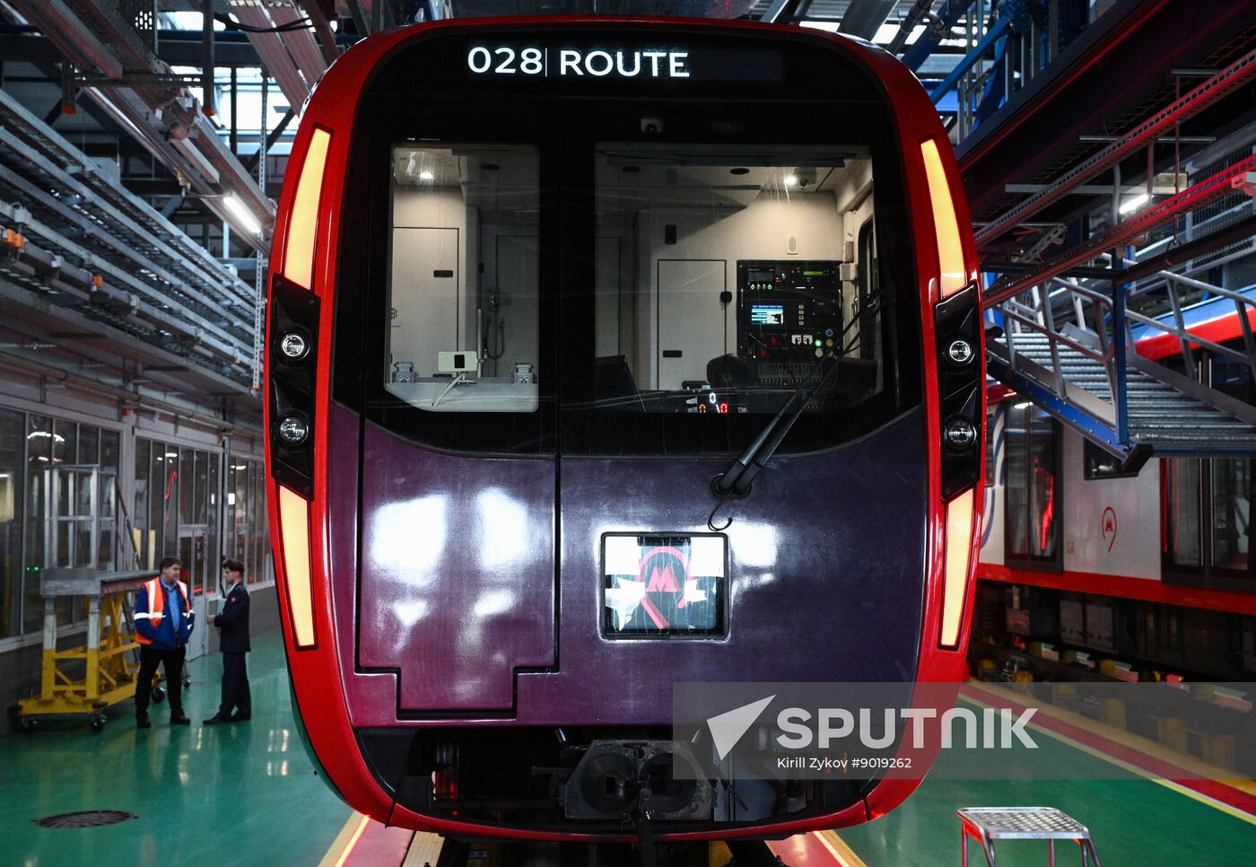 Russia Moscow Metro Themed Train