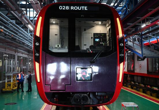 Russia Moscow Metro Themed Train