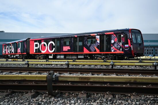 Russia Moscow Metro Themed Train