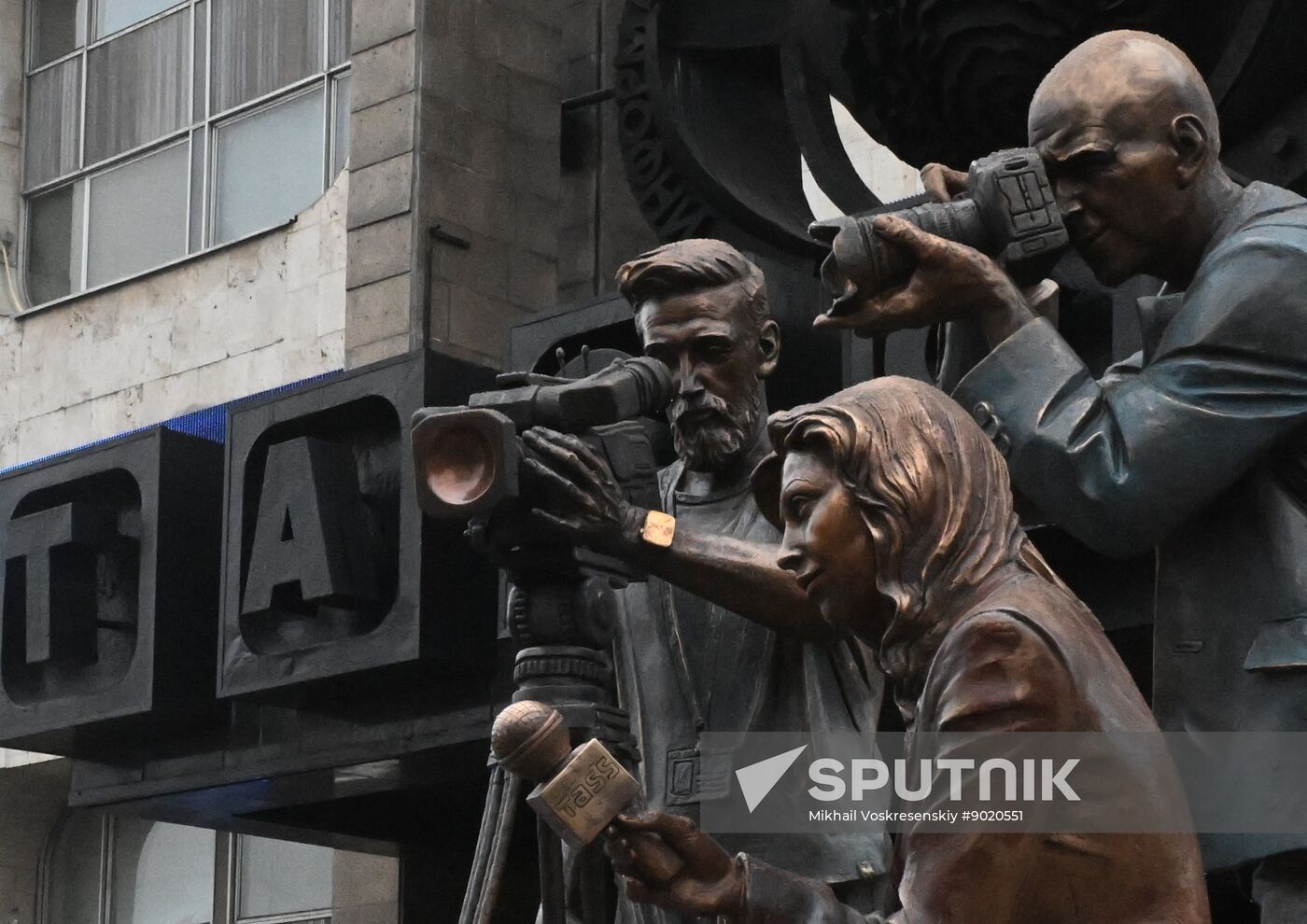 Russia Journalists Sculpture