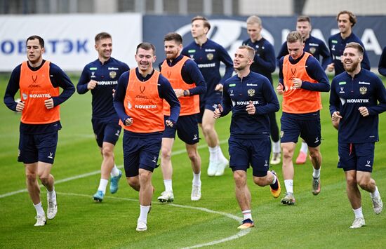 Russia Soccer Friendly Russia Training
