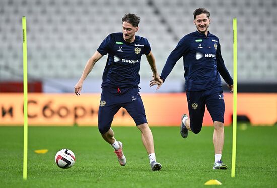 Russia Soccer Friendly Russia Training