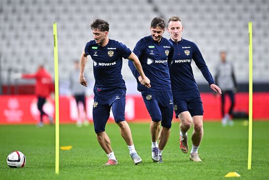 Russia Soccer Friendly Russia Training