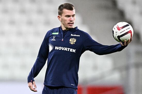 Russia Soccer Friendly Russia Training