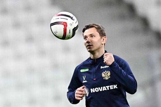 Russia Soccer Friendly Russia Training