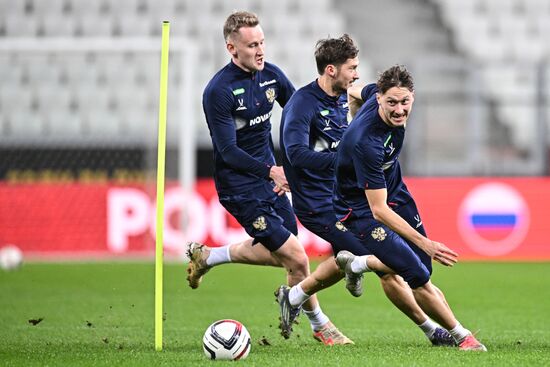Russia Soccer Friendly Russia Training