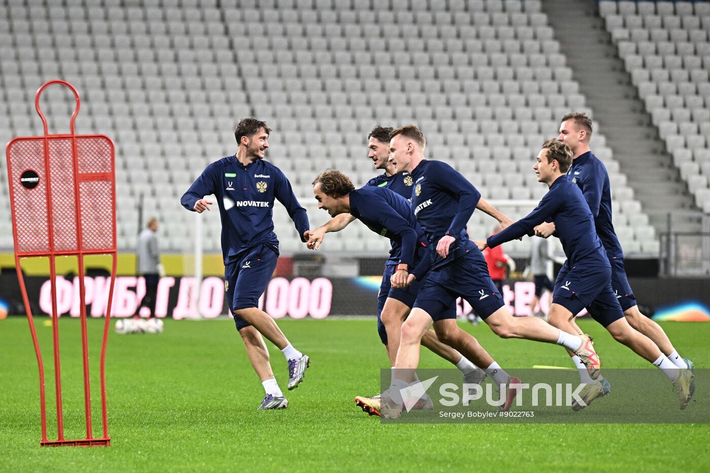 Russia Soccer Friendly Russia Training