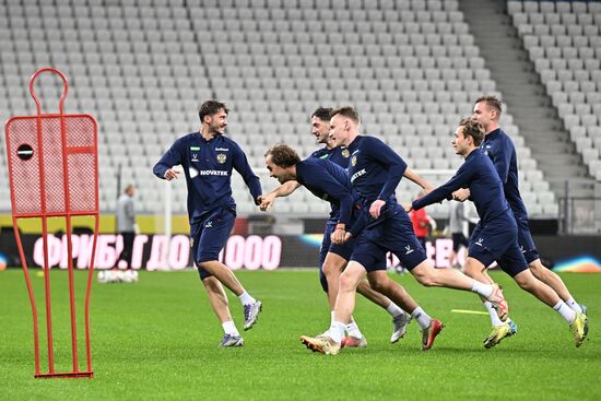 Russia Soccer Friendly Russia Training