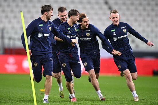 Russia Soccer Friendly Russia Training