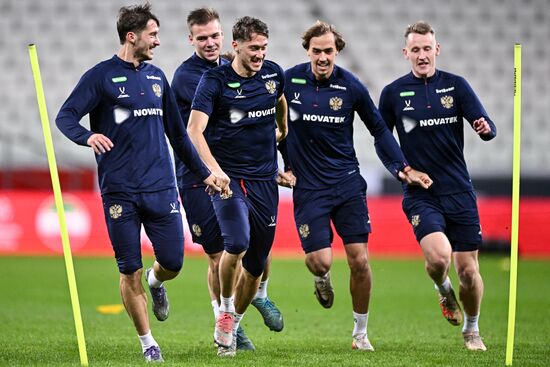 Russia Soccer Friendly Russia Training