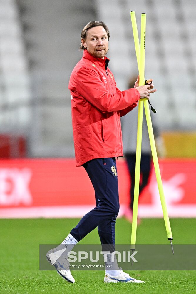 Russia Soccer Friendly Russia Training