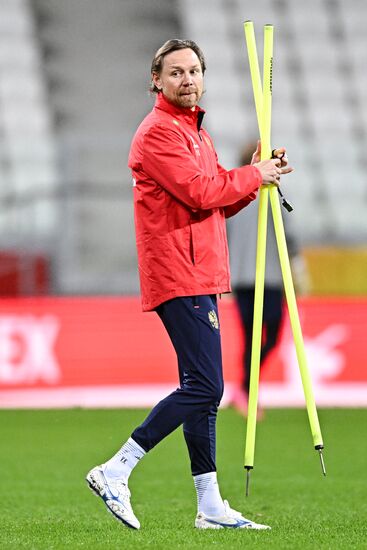 Russia Soccer Friendly Russia Training