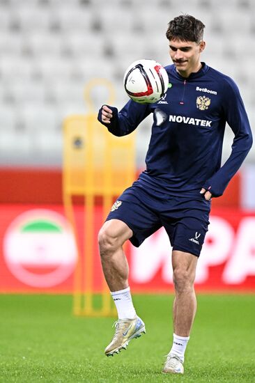 Russia Soccer Friendly Russia Training