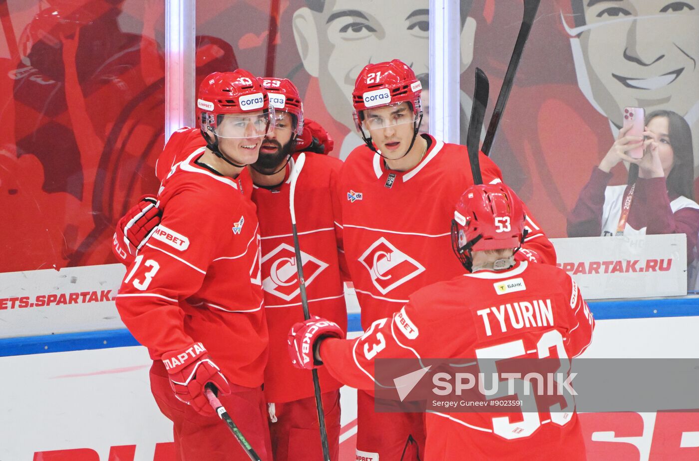 Russia Ice Hockey Kontinental League Spartak - Salavat Yulaev