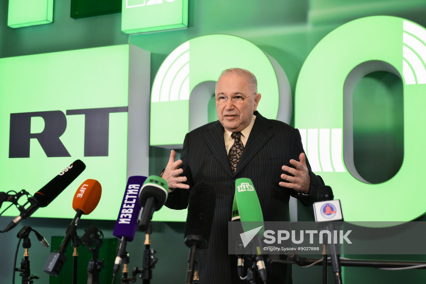 Russia RT TV Channel Anniversary