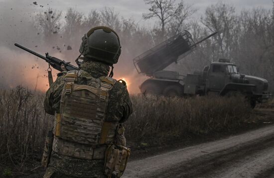 Russia Ukraine Military Operation Artillery Unit