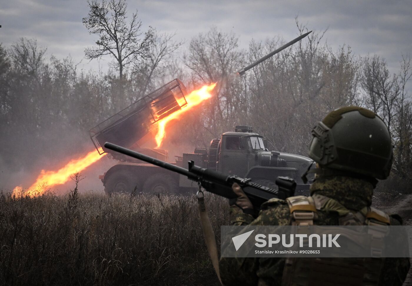 Russia Ukraine Military Operation Artillery Unit