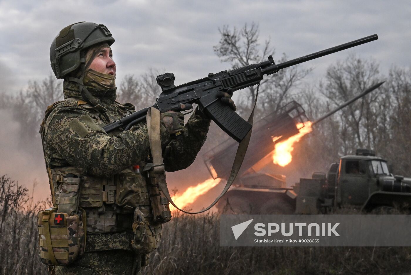 Russia Ukraine Military Operation Artillery Unit