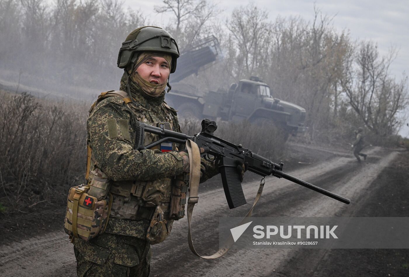 Russia Ukraine Military Operation Artillery Unit