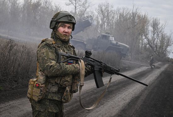 Russia Ukraine Military Operation Artillery Unit