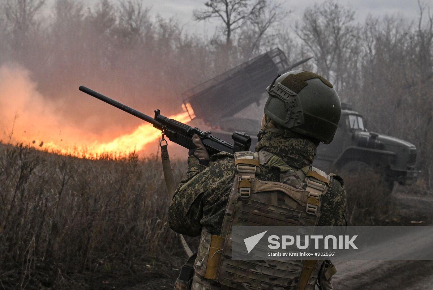 Russia Ukraine Military Operation Artillery Unit