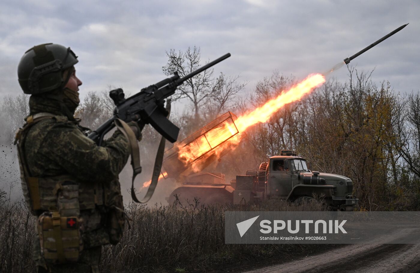 Russia Ukraine Military Operation Artillery Unit
