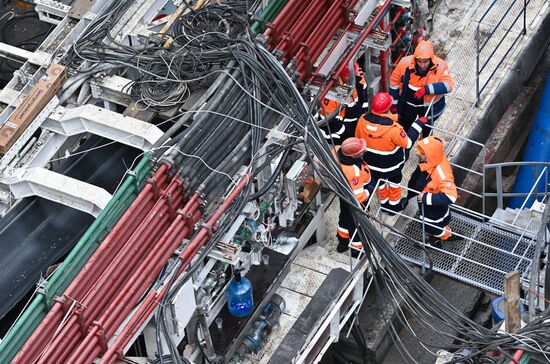 Russia Moscow Metro Construction