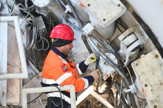 Russia Moscow Metro Construction