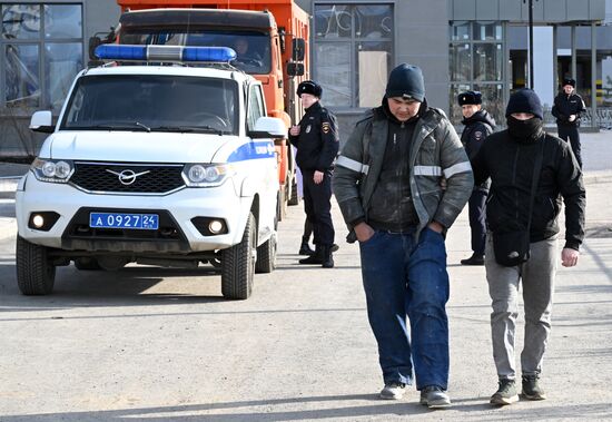 Russia Illegal Immigration Raid