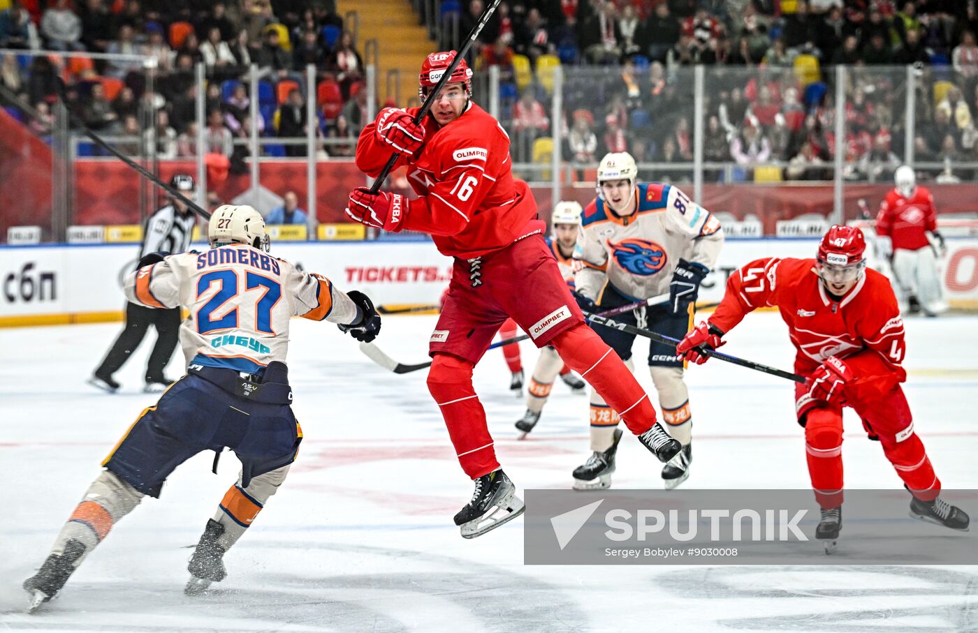 Russia Ice Hockey Kontinental League Spartak - Dragons