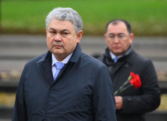 Russia Kazakhstan Wreath Laying