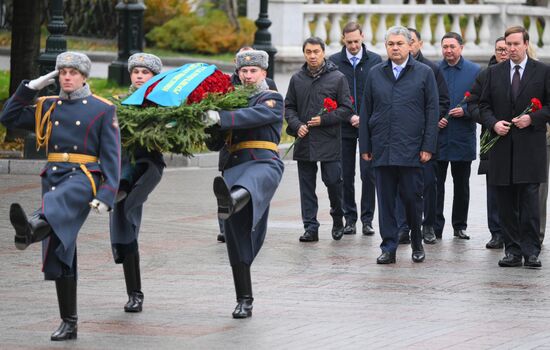 Russia Kazakhstan Wreath Laying