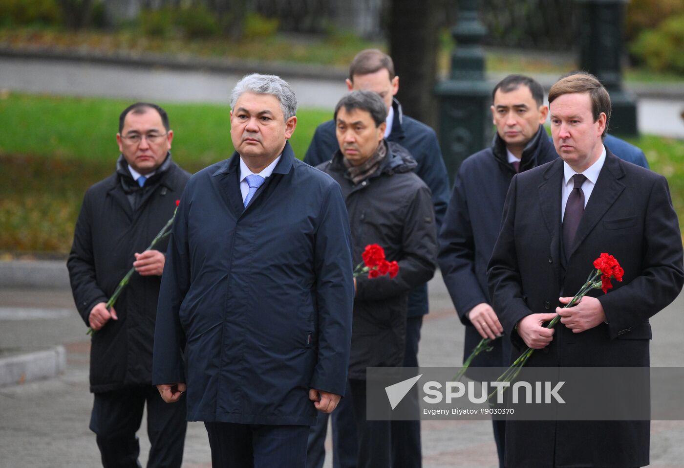 Russia Kazakhstan Wreath Laying