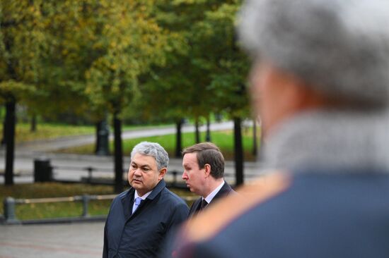 Russia Kazakhstan Wreath Laying