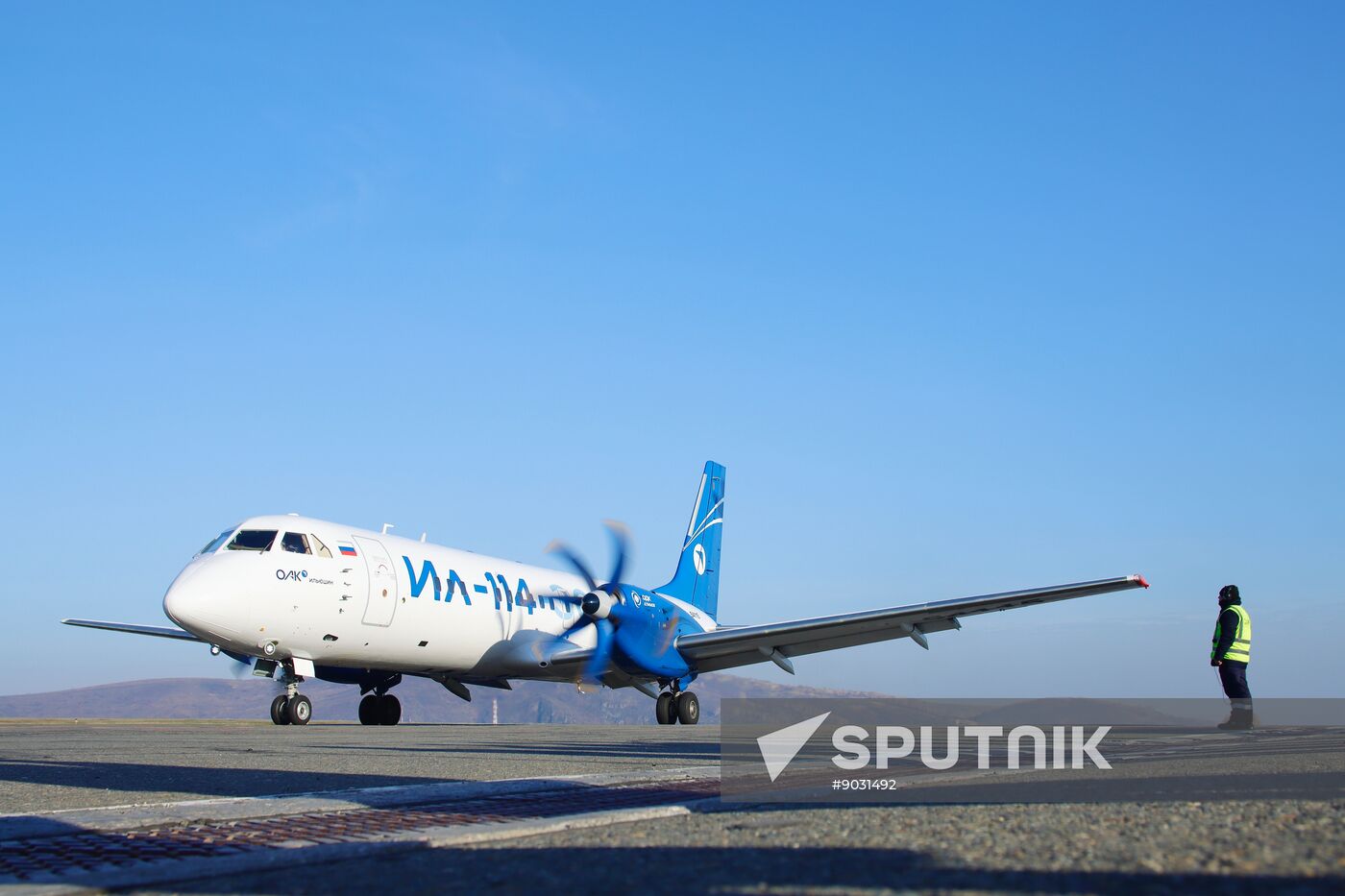 Russia New Il-114 Turboprop Aircraft Tests