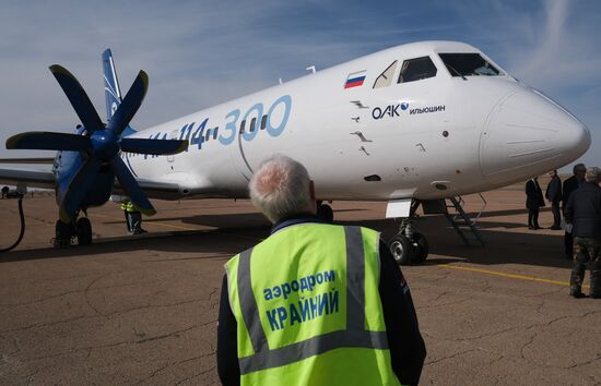 Russia New Il-114 Turboprop Aircraft Tests