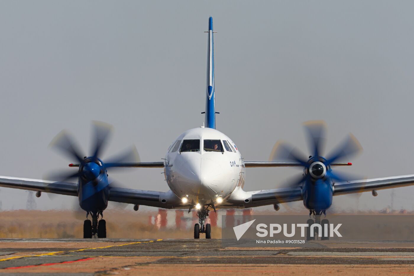 Russia New Il-114 Turboprop Aircraft Tests
